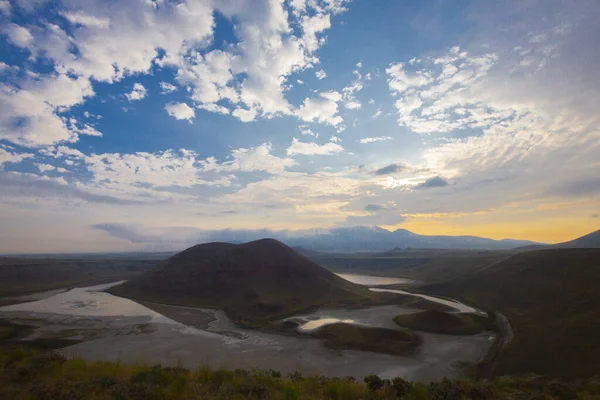 Karapnar Meke Crater Lake Fica Sudeste Karapnar Lago Cratera Formado — Fotografia de Stock