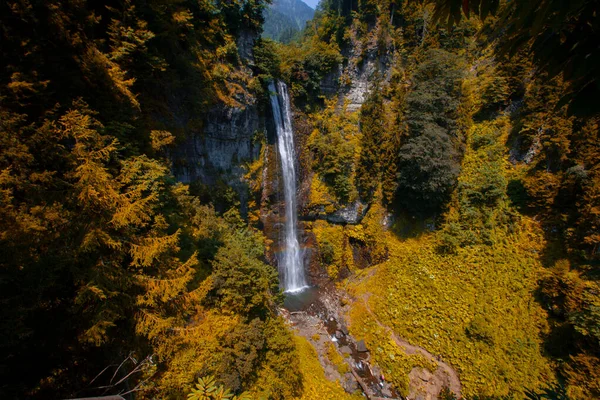 Maral Waterfall Artvin Provinsen Vattenfallet Maral Stream Karal Bergen Borcka — Stockfoto
