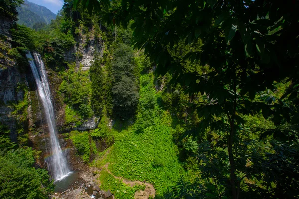 Maral Waterfall Επαρχία Artvin Καταρράκτης Στο Maral Stream Στα Όρη — Φωτογραφία Αρχείου