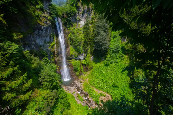 Cachoeira Maral Província Artvin Cachoeira Riacho Maral Nas Montanhas Karal — Fotografia de Stock