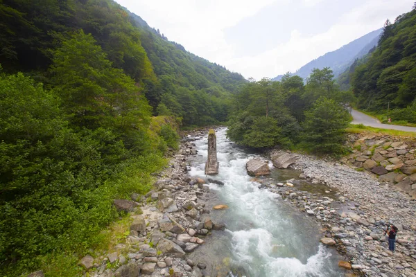 Senyuva Bridge Arch Bridge Located Amlhemin District Rize Bridge Meters — Stock Photo, Image