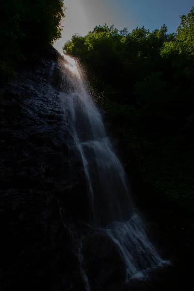 Teer Deresi Und Bulut Wasserfall Straße Ist Ein Punkt Der — Stockfoto