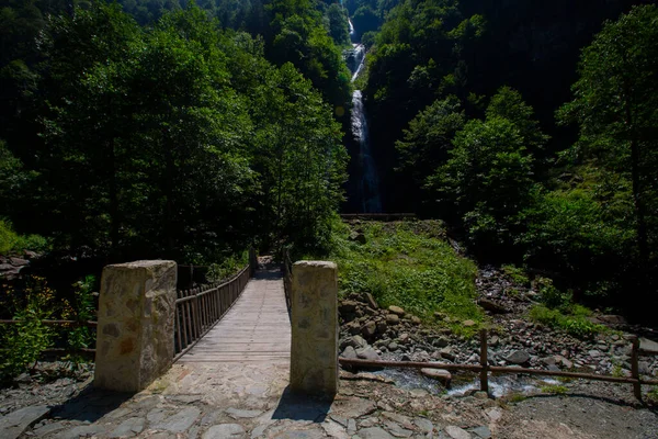 Tar Deresi Bulut Waterfall Road Punto Visitare Sicuramente Chi Attraversa — Foto Stock