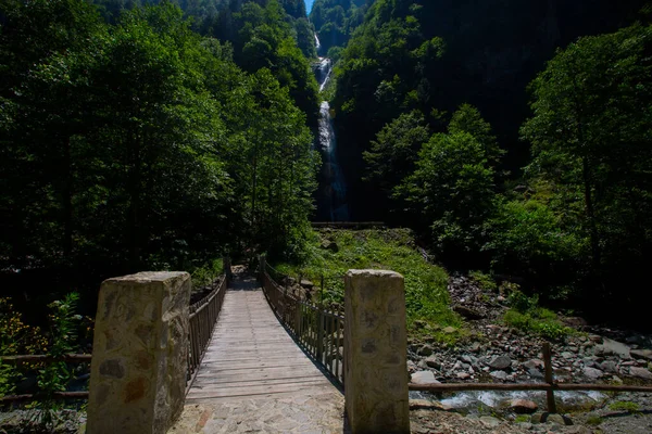 Tar Deresi Bulut Waterfall Road Punto Visitare Sicuramente Chi Attraversa — Foto Stock