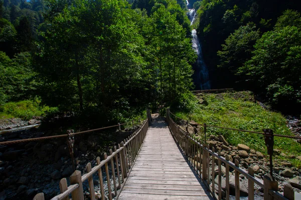 Tar Deresi Bulut Waterfall Weg Een Punt Dat Zeker Moet — Stockfoto