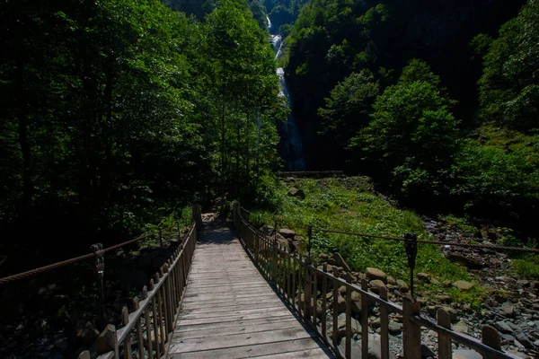 Tar Deresi Bulut Waterfall Road Punto Visitare Sicuramente Chi Attraversa — Foto Stock