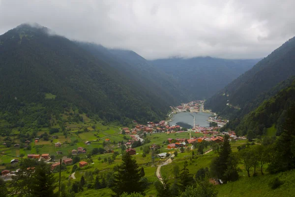 Ουζουνγκόλ Τουρκική Τραπεζούντα Θέτει Μια Λίμνη Κατολίσθησης Που Βρίσκεται Στην — Φωτογραφία Αρχείου