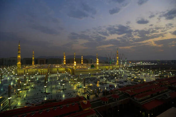 Mosque Prophet Saudi Arabia Medina One Largest Mosques World Mecca — Stock Photo, Image