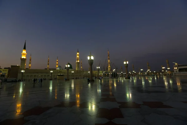 Mešita Proroka Saúdské Arábii Medina Jedna Největších Mešit Světě Mekce — Stock fotografie