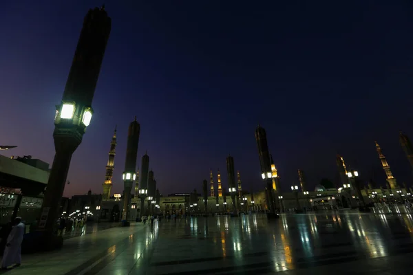 Mosque Prophet Saudi Arabia Medina One Largest Mosques World Mecca — Stock Photo, Image