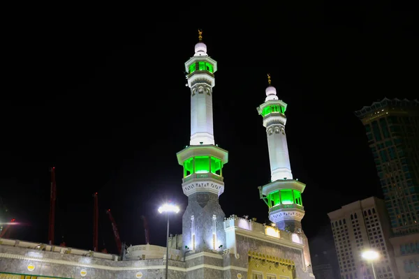 Luogo Santo Dei Musulmani Porta Ingresso Minareti Della Kaaba Arabia — Foto Stock