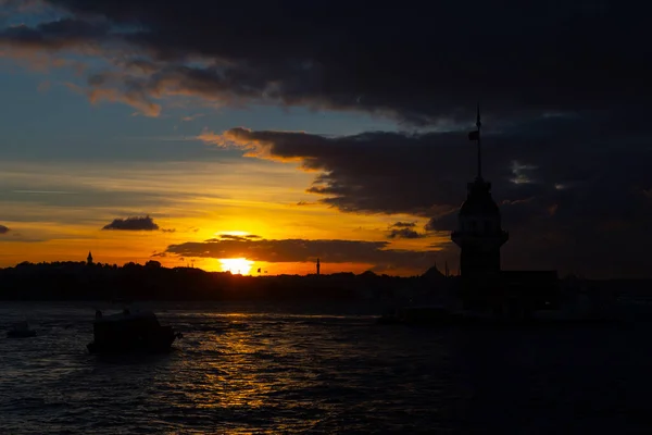 Maiden\'s Tower is a structure built on a small islet off Salacak offshore of the Bosphorus, close to the Marmara Sea, which is the subject of legends, about which various rumors are told.