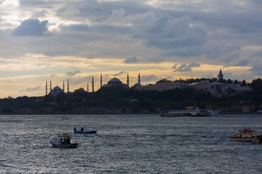 İstanbul, Boğaz, Uskudar. Osmanlı döneminin antik deniz feneri. Kız kulesi. (Bakire Kulesi) (Kiz Kulesi))