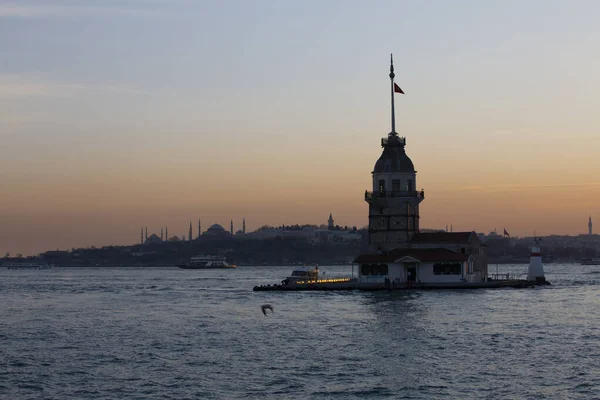 Věž Která Stala Symbolem Uskudaru Jediné Dílo Které Zbylo Byzantského — Stock fotografie