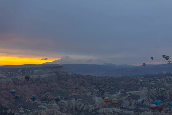 Kapadokya Bölgesi Doğa Tarihin Birleştiği Yerdir — Stok fotoğraf