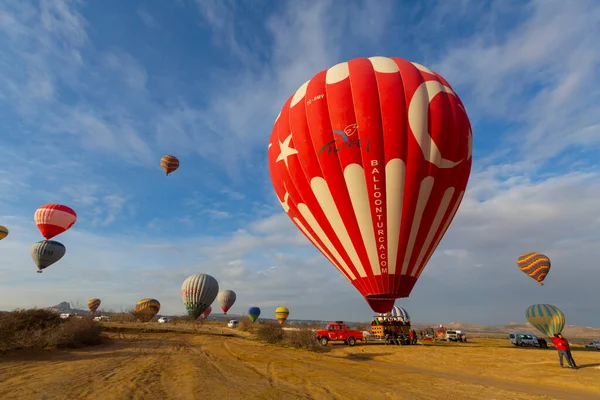 Cappadocia Oblast Která Objevila Před Miliony Let Když Měkké Vrstvy — Stock fotografie