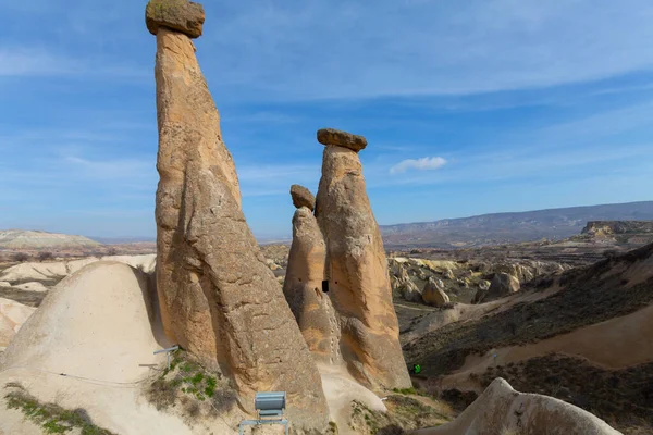 Cappadocia Region Emerged Million Years Ago Soft Layers Formed Lava — Stock Photo, Image