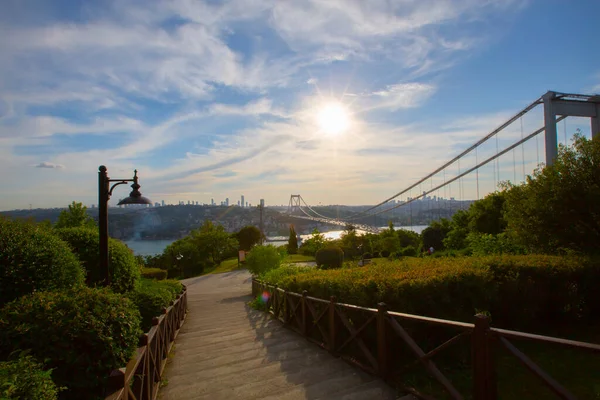 Bosporus Eller Bosporus Med Dess Historiska Namn Sund Och Internationell — Stockfoto