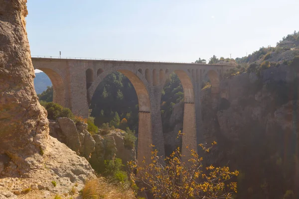 Sie Ist Als Hackr Eisenbahnbrücke Oder Als Deutsche Brücke Bekannt — Stockfoto