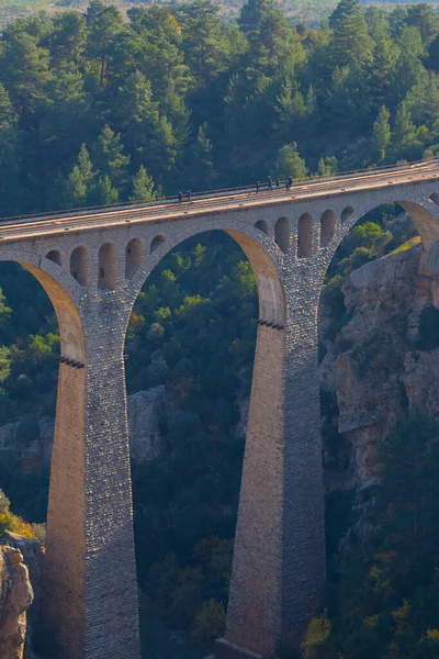 Conocido Como Puente Ferroviario Hackr Como Puente Alemán Porque Fue —  Fotos de Stock