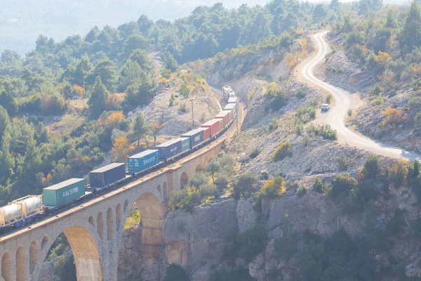 Ciudad Adana Ciudad Más Hermosa Turquía Viaducto Histórico Del Tren — Foto de Stock