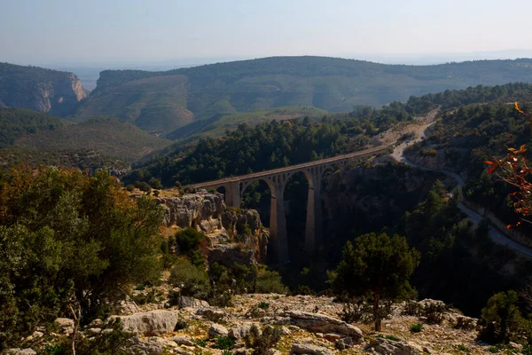 Adana Cidade Mais Bela Cidade Turquia Viaduto Trem Histórico — Fotografia de Stock