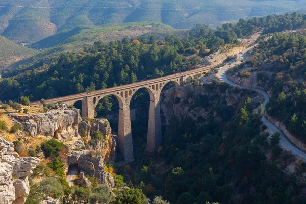 Adana Cidade Mais Bela Cidade Turquia Viaduto Trem Histórico — Fotografia de Stock