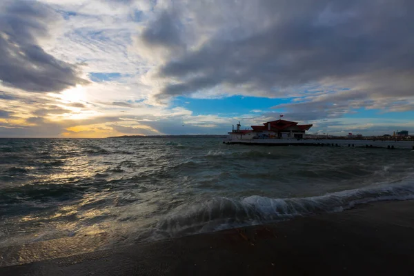 Stranden Buyukcekmece Albatros Bykekmece Albatros Stranden Den Del Som Ligger — Stockfoto