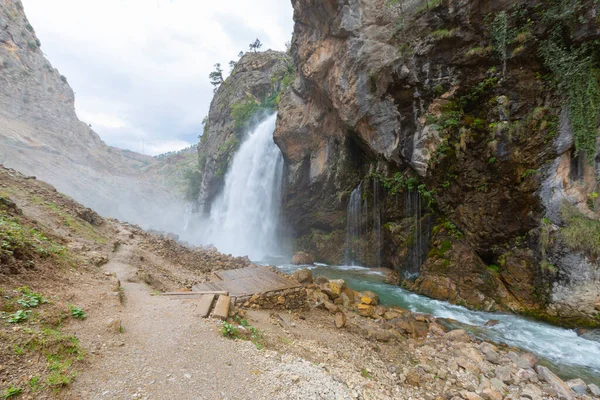 Cascada Kapuzba Una Las Cascadas Más Importantes Del Mundo Segunda — Foto de Stock