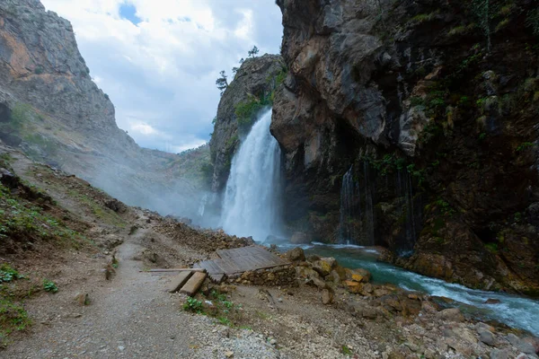 Cascada Kapuzba Una Las Cascadas Más Importantes Del Mundo Segunda — Foto de Stock