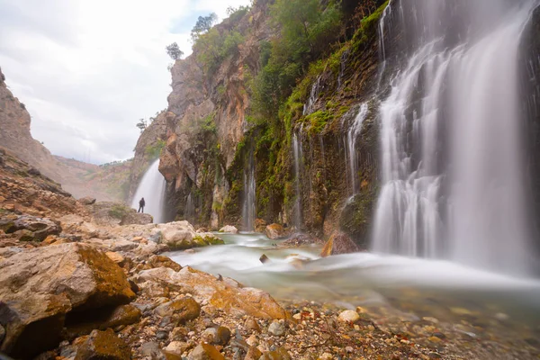 Cachoeira Kapuzba Uma Das Cachoeiras Mais Importantes Mundo Segunda Maior — Fotografia de Stock