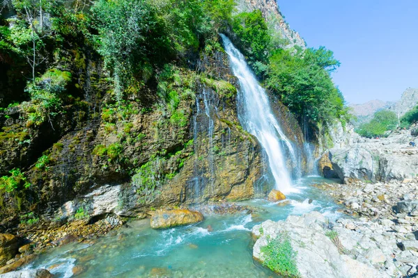 Kapuzba Waterfall Ett Viktigaste Vattenfallen Världen Det Det Näst Högsta — Stockfoto