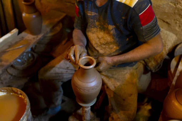 Ceramiche Terracotta Sua Fabbricazione Ceramiche — Foto Stock