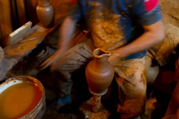 Earthenware Pottery Its Making Pottery — Stock Photo, Image