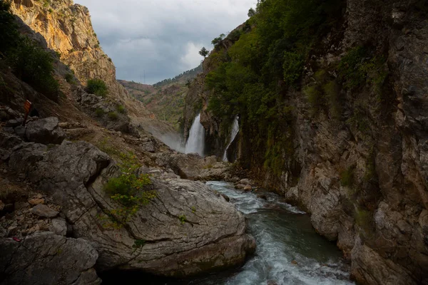 Caída Kapuzbasi Que Segunda Cascada Más Alta Del Mundo Fascina — Foto de Stock