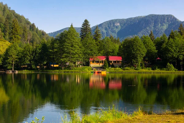 Karagl Landslide Set Lake Located Kilometers Borcka District Artvin — Stock Photo, Image