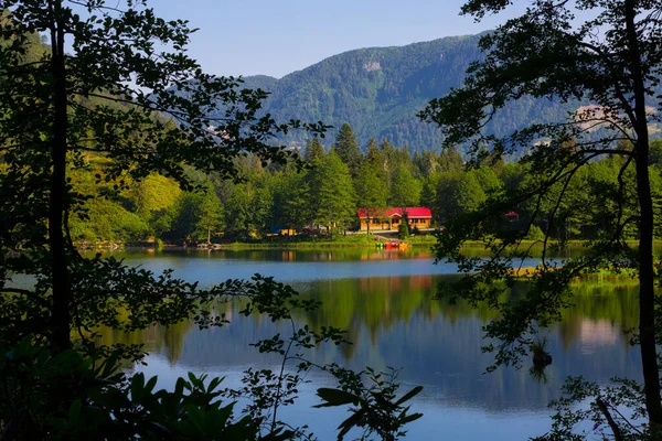 Karagl Landslide Set Lake Located Kilometers Borcka District Artvin — Stock Photo, Image