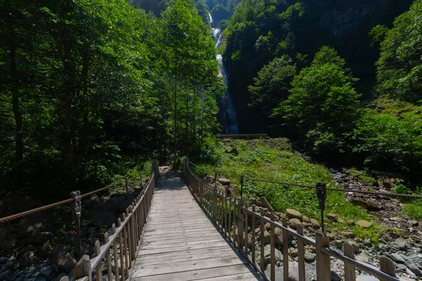 Bulut Waterfall Una Delle Cascate Rize Trova Sul Torrente Tar — Foto Stock