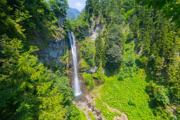 Maral Waterfall Uma Cachoeira Maral Stream Karal Mountains Distrito Borcka — Fotografia de Stock