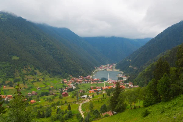 Uzungol Jezioro Położone Prowincji Trabzon Turcji Znajduje Się Dystrykcie Uzungl — Zdjęcie stockowe