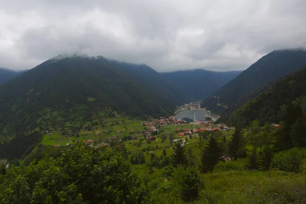 Uzungol Jezioro Położone Prowincji Trabzon Turcji Znajduje Się Dystrykcie Uzungl — Zdjęcie stockowe