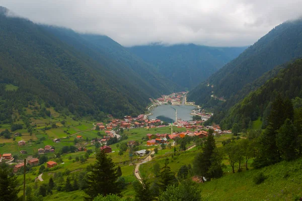 Uzungol Jezioro Położone Prowincji Trabzon Turcji Znajduje Się Dystrykcie Uzungl — Zdjęcie stockowe