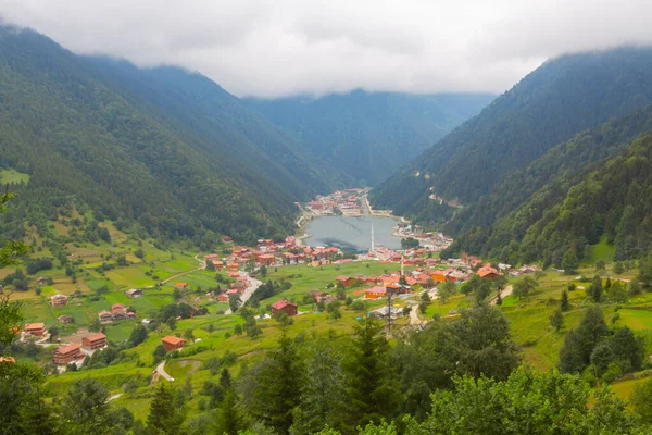 Uzungol Jordskred Som Ligger Trabzon Provinsen Turkiet Det Ligger Uzungl — Stockfoto