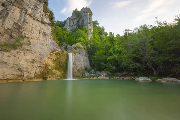 Ilca Waterfall Which Borders Ilca Village Kilometers Kastamonu Pnarba Poured — Stock Photo, Image