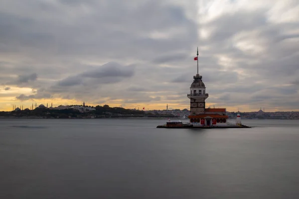 Maiden Tower Turks Kulesi Ook Bekend Als Leander Tower Toren — Stockfoto