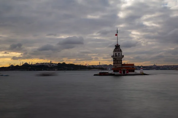 Maiden Tower Turks Kulesi Ook Bekend Als Leander Tower Toren — Stockfoto