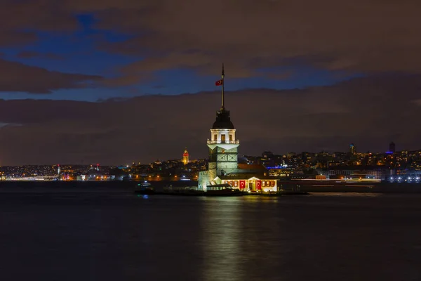 Wieża Panny Turecku Kulesi Znana Również Jako Wieża Leandera Wieża — Zdjęcie stockowe