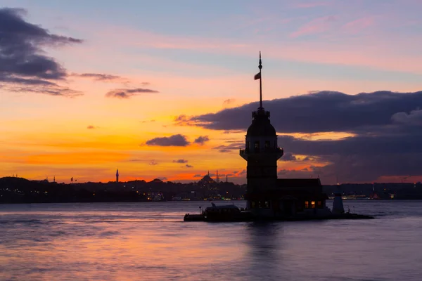 Der Mädchenturm Türkisch Kulesi Seit Dem Mittelalter Auch Als Leander — Stockfoto