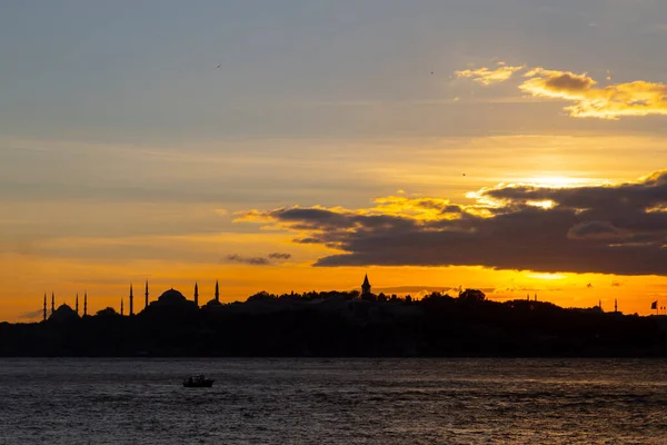 Tour Vierge Des Endroits Indispensables Vue Sur Bosphore Est Sans — Photo