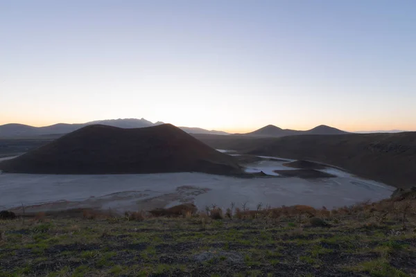 Meke Maar Lake Lago Con Islotes Medio Cráter Volcán Extinto —  Fotos de Stock